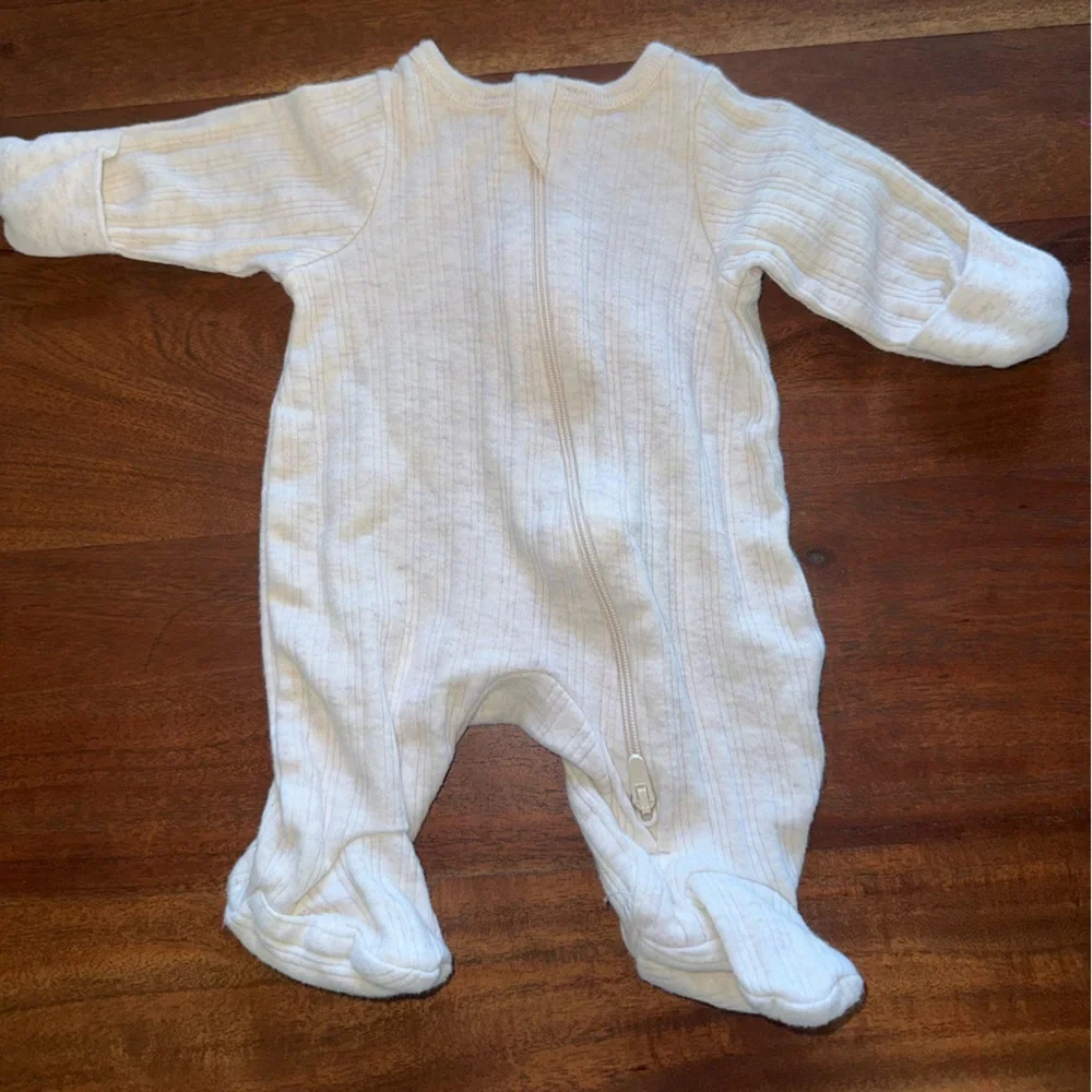 Wonder Nation Cream Kids Footie‎ One Piece